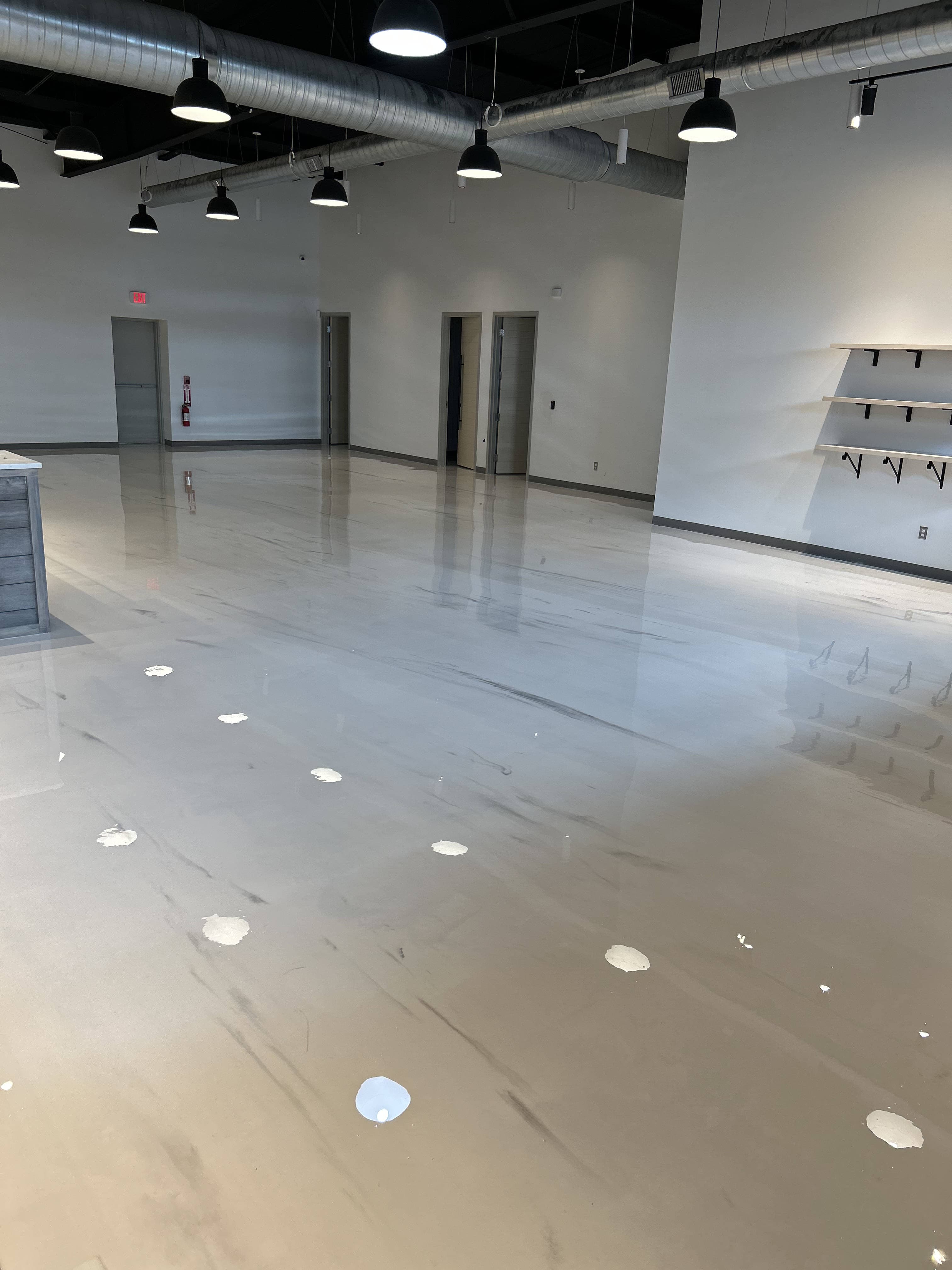 Epoxy floor installation by Boston Epoxy